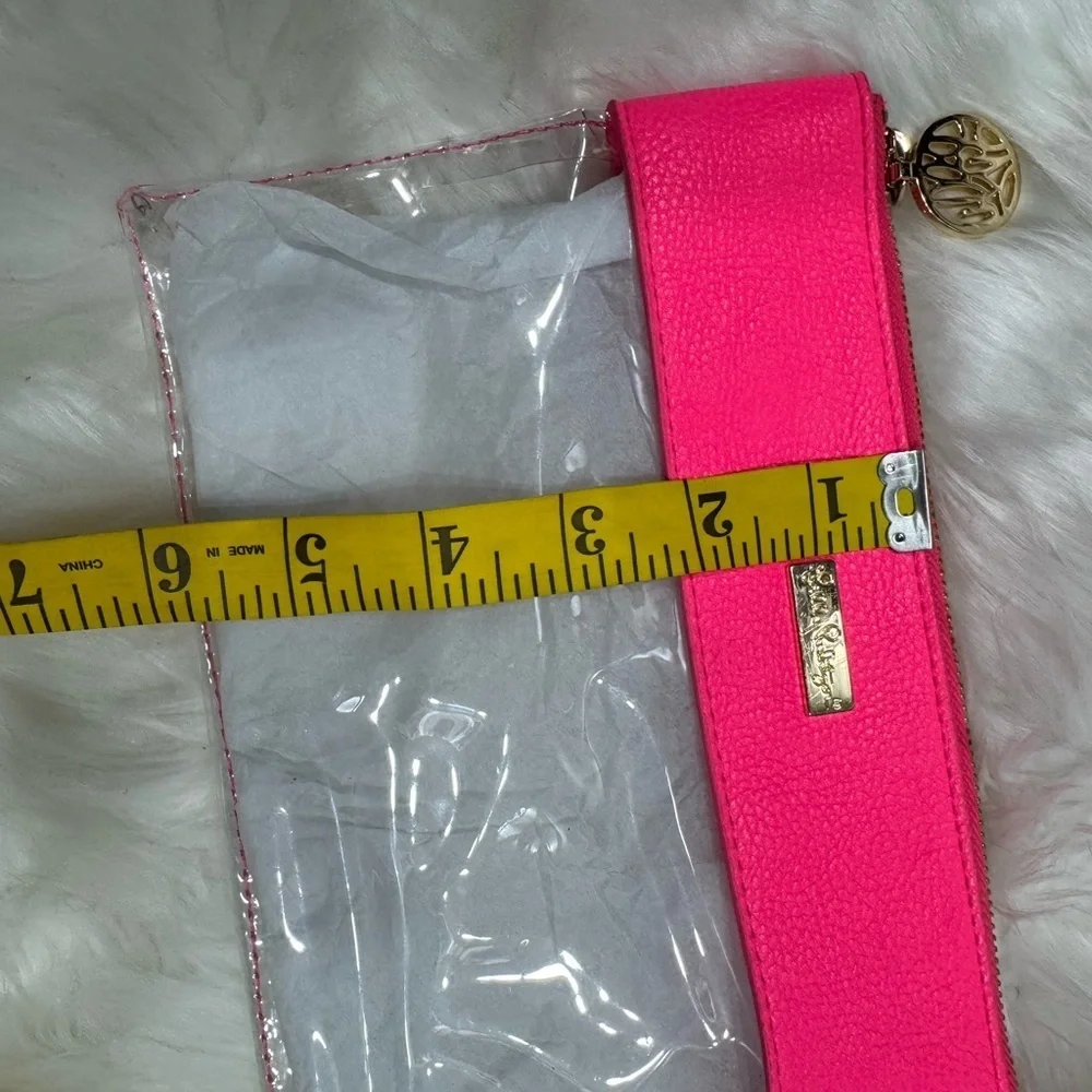 Lilly Pulitzer Neon Pink Clear bag